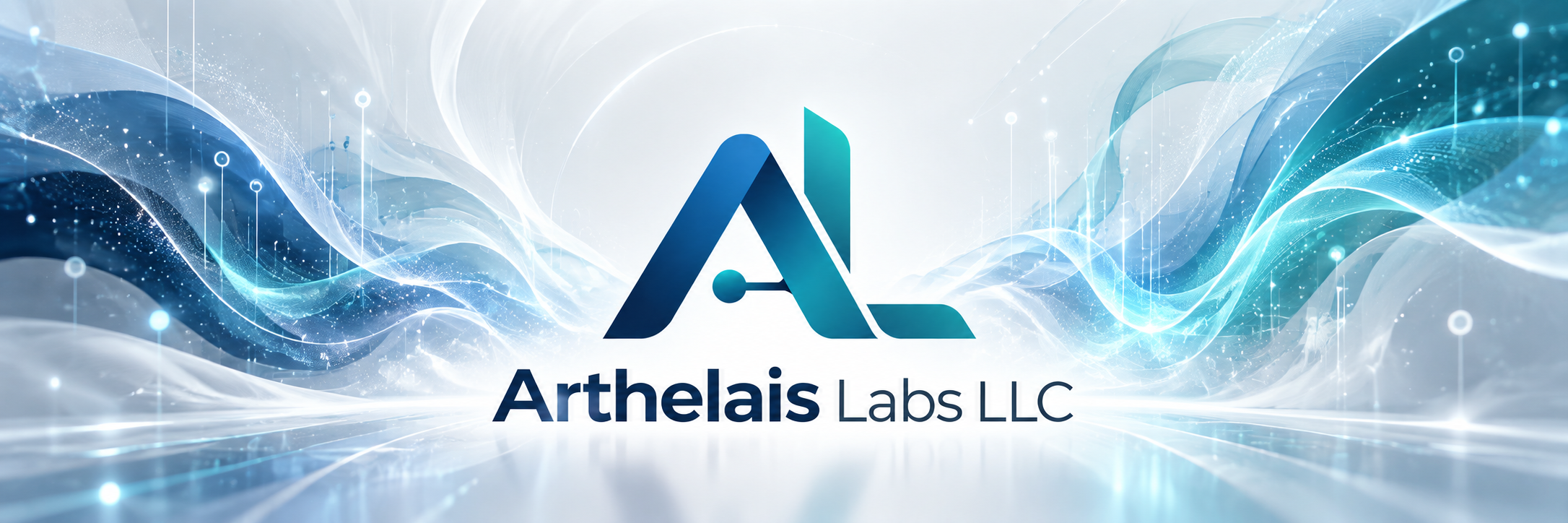 Arthelais Labs High-Tech Neural Wave Landscape